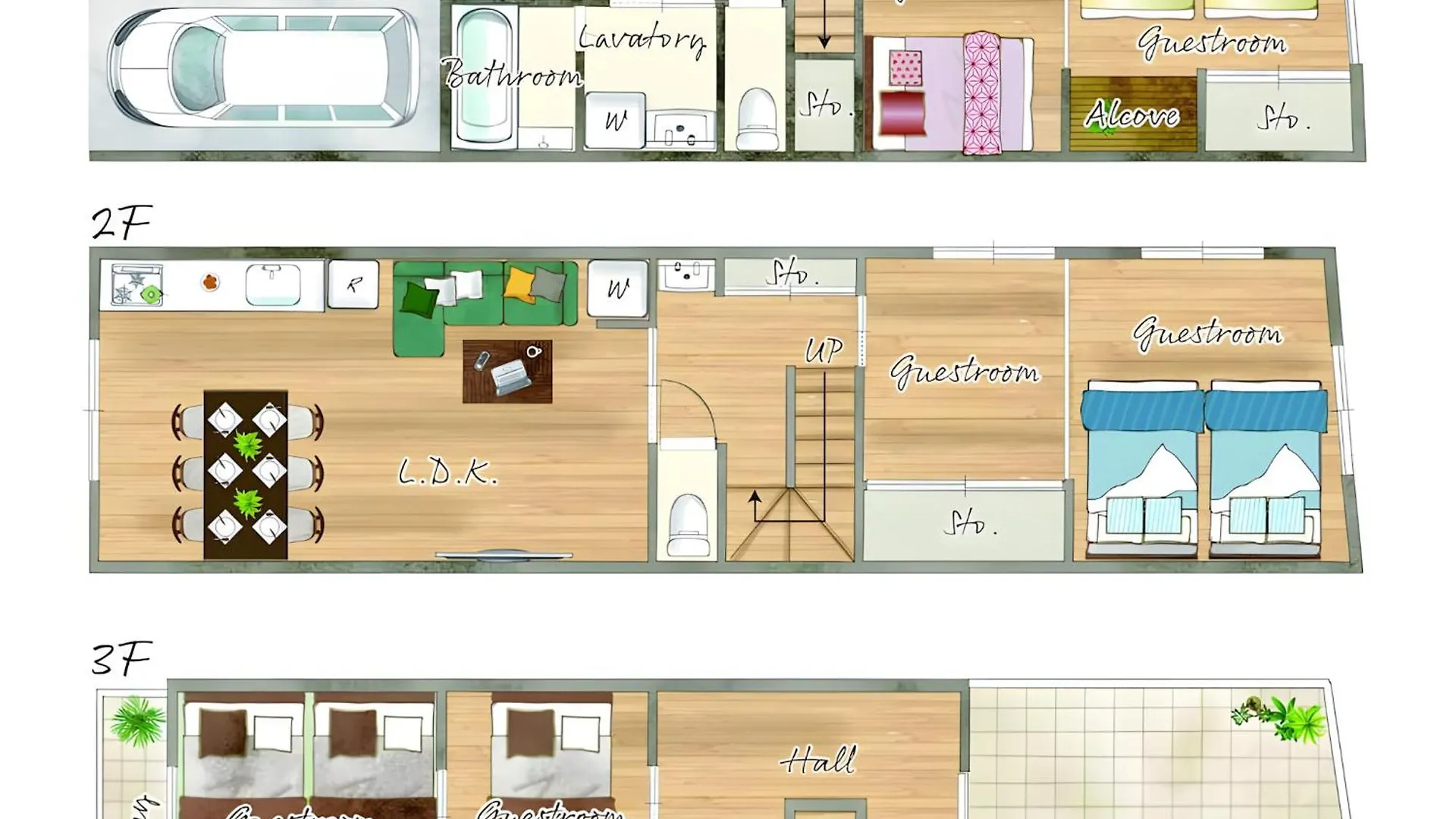Abeno Detached House , 5 Min Sta , Max16Ppl Apartment Osaka